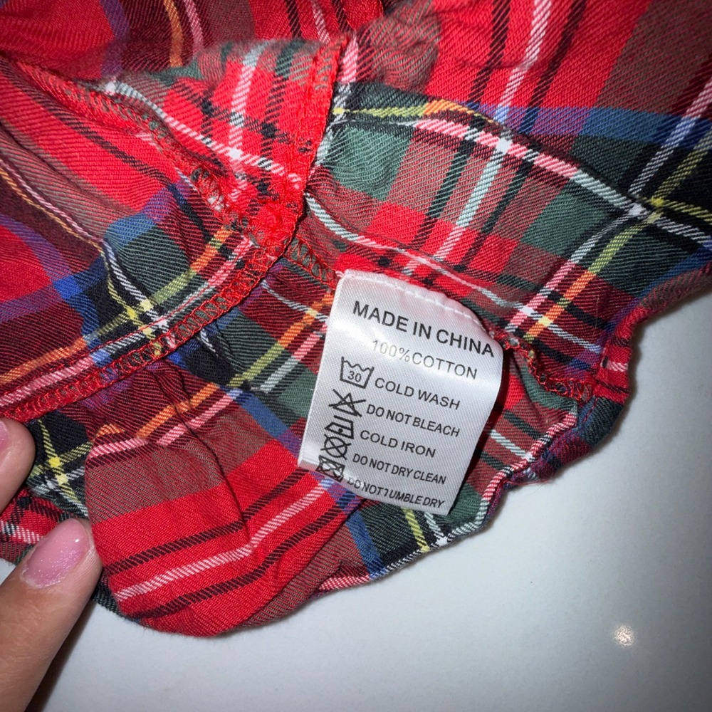 Ivy City Co Toddler Girls Red Plaid Smocked Tiered Puff Sleeve Dress 2T Holiday - Picture 4 of 4